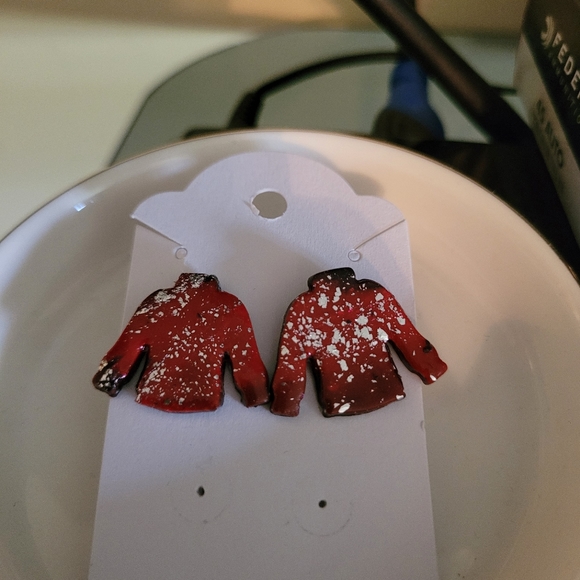 Paparazzi bracelet, simple drop earrings, handmade sweater earrings - Picture 6 of 6